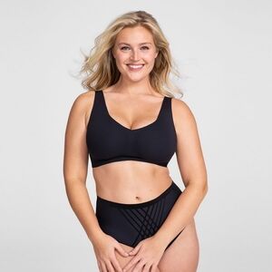 HONEYLOVE V-Neck Black Bra 3X